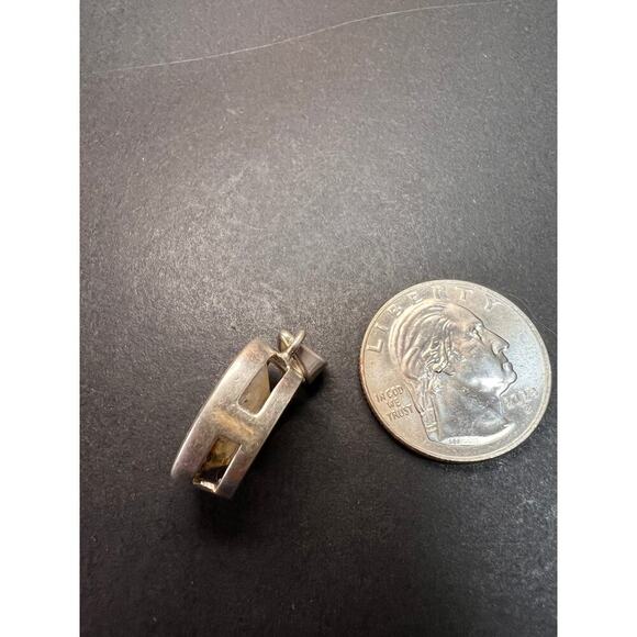 NEW Dendretic agate gemstone sterling silver pendant - Picture 4 of 11